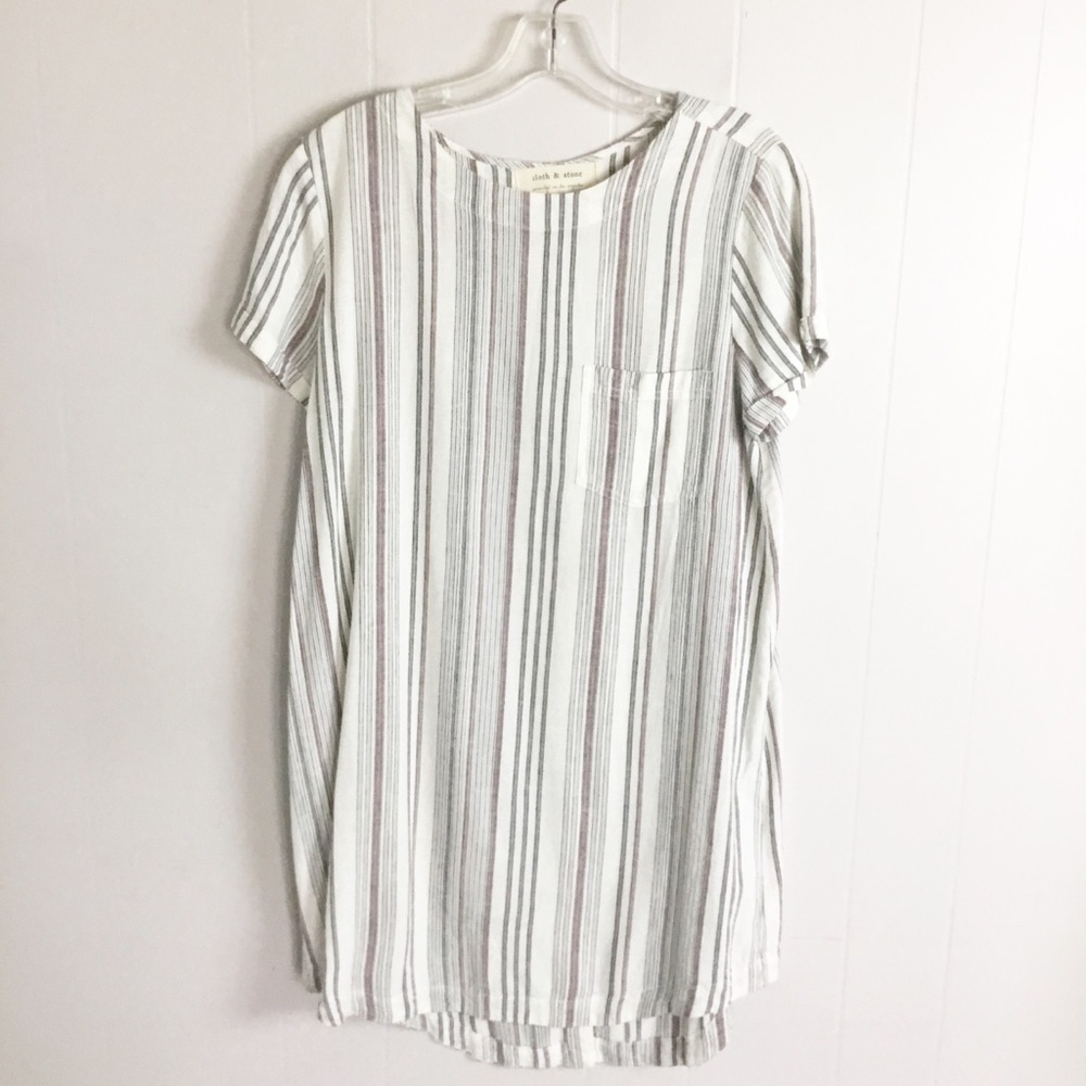 Anthropologie Cloth & Stone Stripped Dress Size S